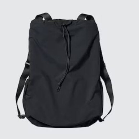 Uniqlo Black Drawstring Backpack